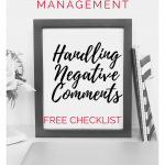 What is your organization's policy or procedure to handle negative comments on social media? Curious about where to start? Here are some tips and a FREE worksheet on how to address negative comments on social media! #entrepreneur #marketing #business #b2b #b2c #socialmedia